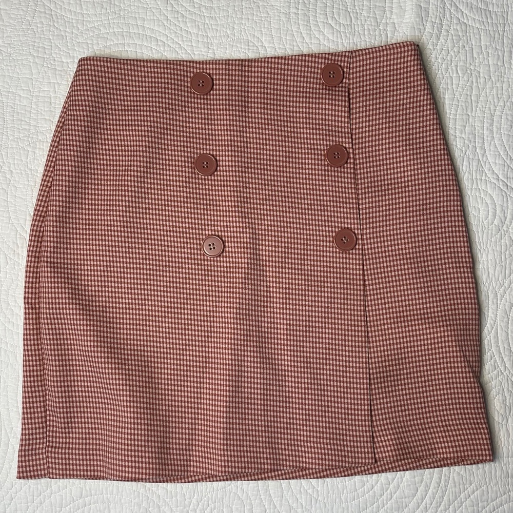 PLAID MINI SKIRT (perfect condition)